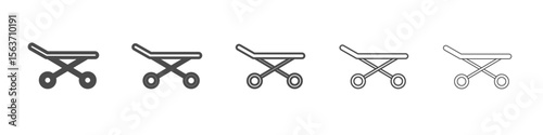 stretcher icon simple isolated vector sign