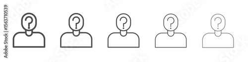 suspect icon simple isolated vector sign
