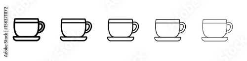 tea cup icon simple isolated vector sign