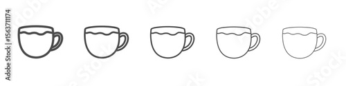 tea cup icon simple isolated vector sign
