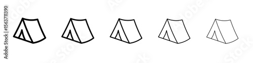 tent icon simple isolated vector sign