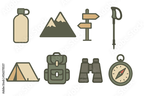 Exploring the great outdoors with essential camping gear and navigation tools for adventure seekers