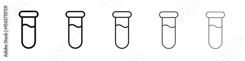 test tube icon simple isolated vector sign