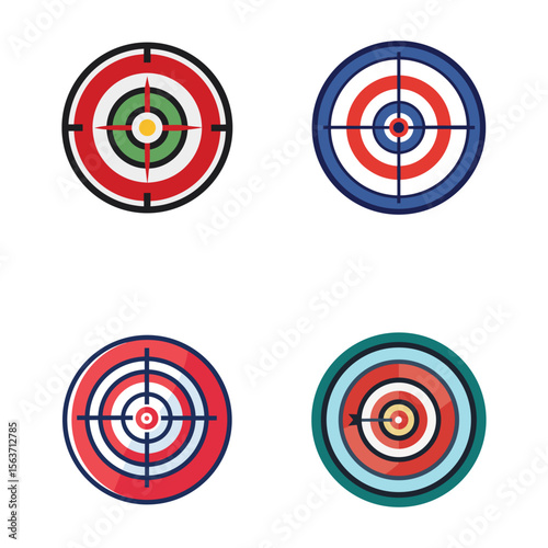 unique minimal target icon target logo target vector files
