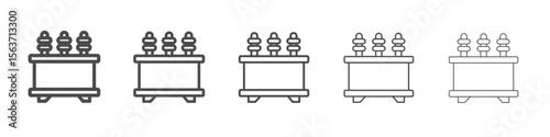 transformer icon simple isolated vector sign