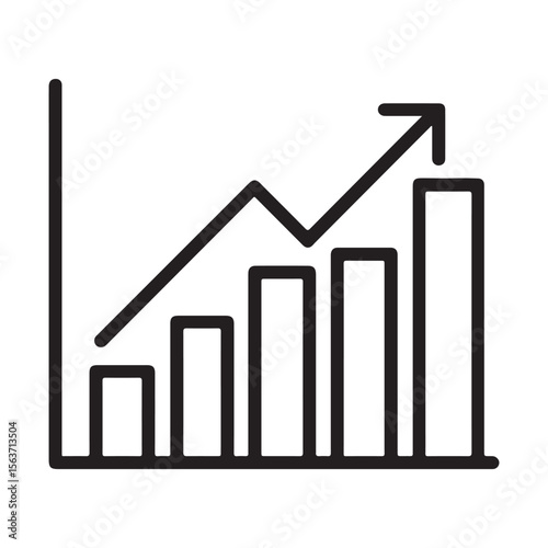 Positive Growth Trend Upward Trajectory of Business Performance and Financial Success