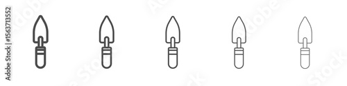 trowel icon simple isolated vector sign