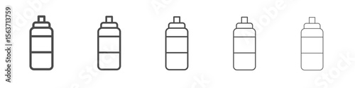 water bottle icon simple isolated vector sign
