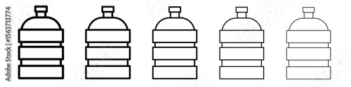 water bottle icon simple isolated vector sign