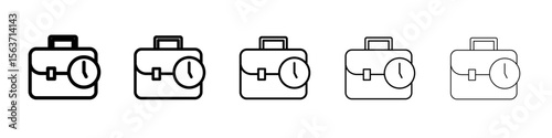 work time icon simple isolated vector sign