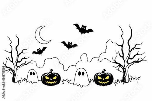 Halloween Vector Illustration: Spooky Designs and Creepy Graphics for Festive Fun