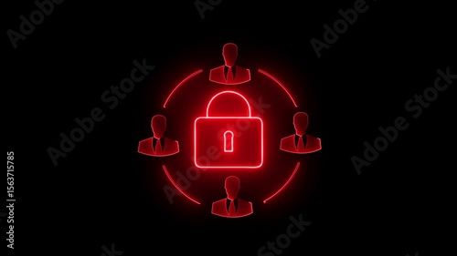 Virtual Private Network concept, a service that encrypts your internet traffic and protects your online identity. Cyber security system. Animated secure network icon