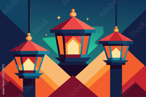 street lamp on the wall