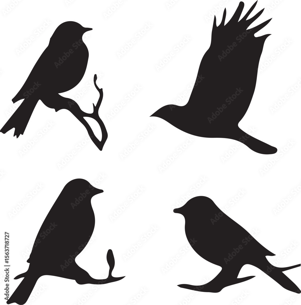 Naklejka premium Brid group Silhouette 13