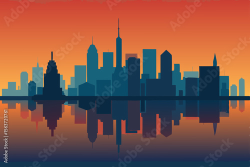 seattle skyline at sunset