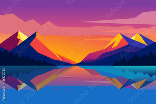 mountain landscape with mountains