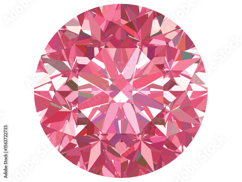 jewelry design, gemstone marketing, or as an artistic representation of a high-value gemstone. The pink color makes it particularly appealing for themes of romance, elegance, and luxury.