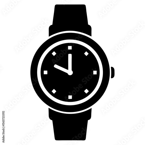 black and white watch