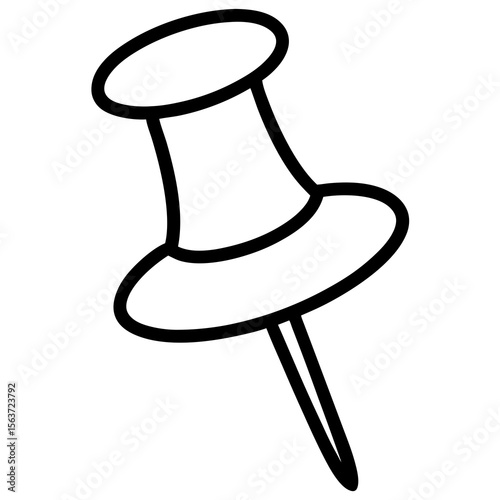 vector drawing pin