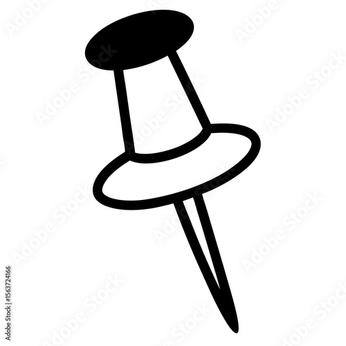 push pin isolated