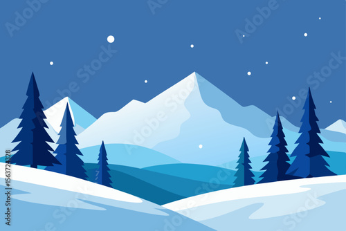 winter mountain landscape