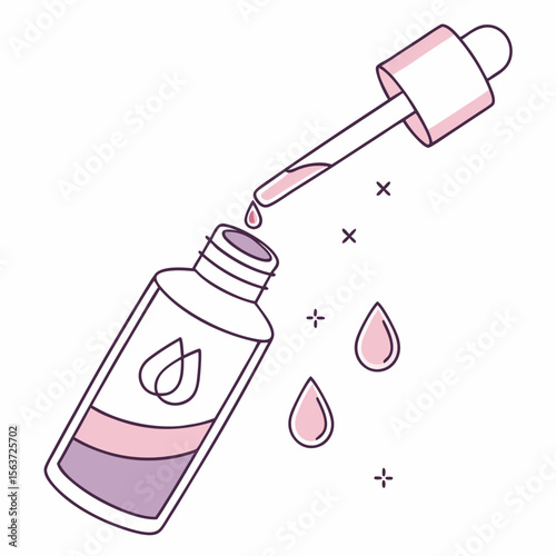 Anti-Age Cream Icon Vector | Generative AI & Linocut Silhouette Skincare Design