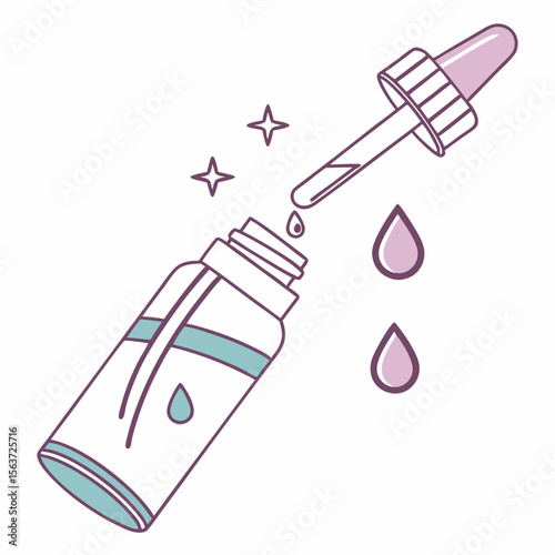 Anti-Age Cream Icon Vector | Generative AI & Linocut Silhouette Skincare Design