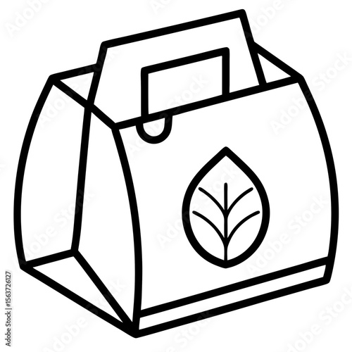 Eco-Friendly Packaging Icon Set – Generative AI Vector & Linocut Silhouette Design