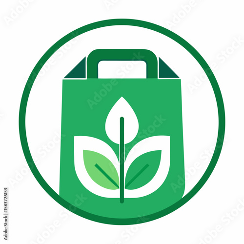 Eco-Friendly Packaging Icon Set – Generative AI Vector & Linocut Silhouette Design