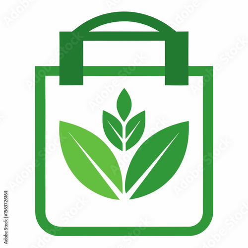 Eco-Friendly Packaging Icon Set – Generative AI Vector & Linocut Silhouette Design