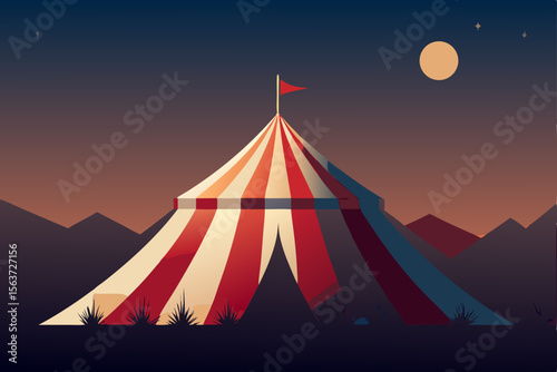 circus tent vector illustration