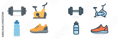 Fitness equipment and accessories on display in a modern gym setting for workout enthusiasts
