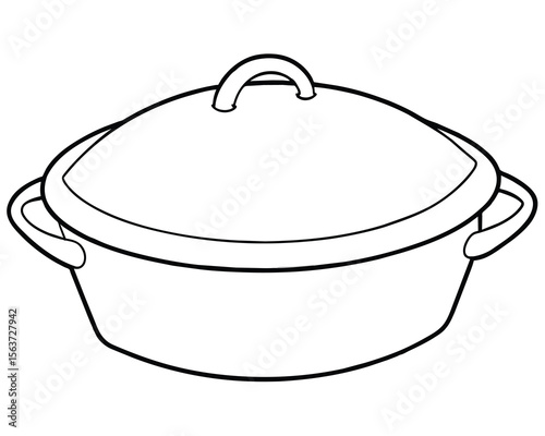 Oval Roasting Pan with Lid Perfect for Delicious Roasts and Casseroles