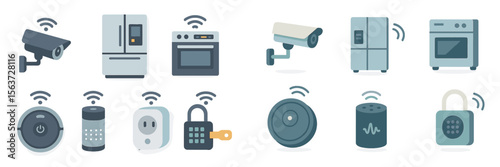 Smart home devices enhancing daily life with connectivity and security features for modern living