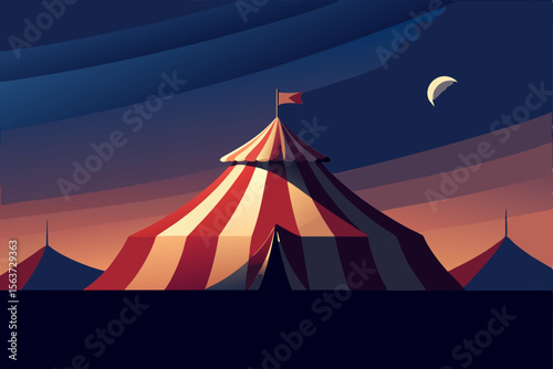 circus tent vector illustration