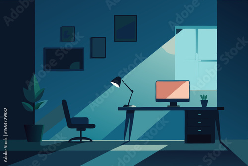 3d render of a conference room