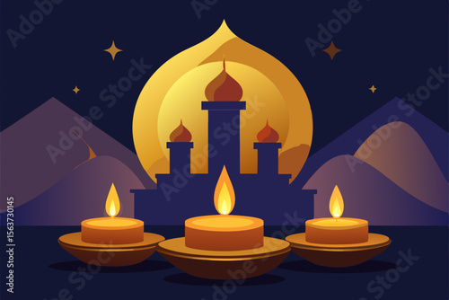 candles on the wall