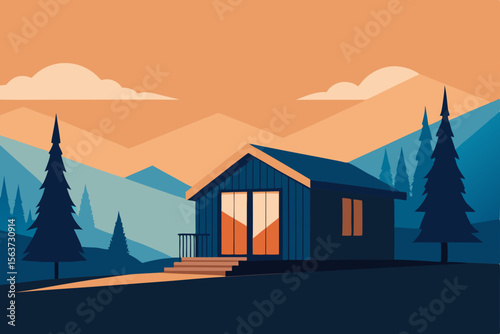 house in the mountains