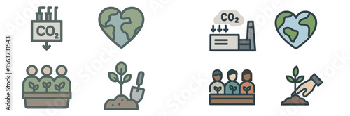 Environmental awareness initiatives focus on reducing carbon emissions and promoting plant growth during community events