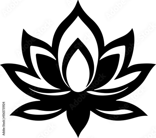 Water Lily Silhouette Vector Art, Water Lily Shadow Art Design, Water Lily Silhouette Illustration, Water Lily Floral Silhouette Vector, Water Lily Black Outline Vector, Water Lily Bloom Silhouette Ar