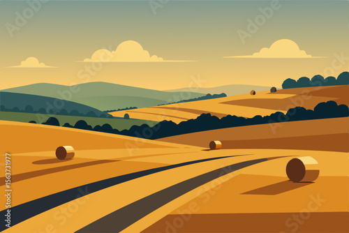 landscape with desert