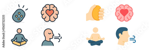 Exploring mindfulness techniques for mental well-being through meditation and breathing exercises in a serene setting
