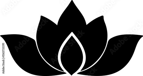 Water Lily Silhouette Vector Art, Water Lily Shadow Art Design, Water Lily Silhouette Illustration, Water Lily Floral Silhouette Vector, Water Lily Black Outline Vector, Water Lily Bloom Silhouette Ar