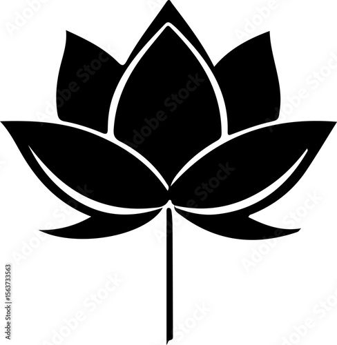 Water Lily Silhouette Vector Art, Water Lily Shadow Art Design, Water Lily Silhouette Illustration, Water Lily Floral Silhouette Vector, Water Lily Black Outline Vector, Water Lily Bloom Silhouette Ar