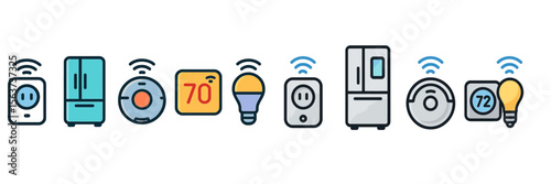 Smart home devices connect wirelessly for seamless automation and energy efficiency in modern living spaces