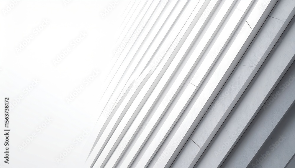 Fototapeta premium Abstract Geometric White Lines Design