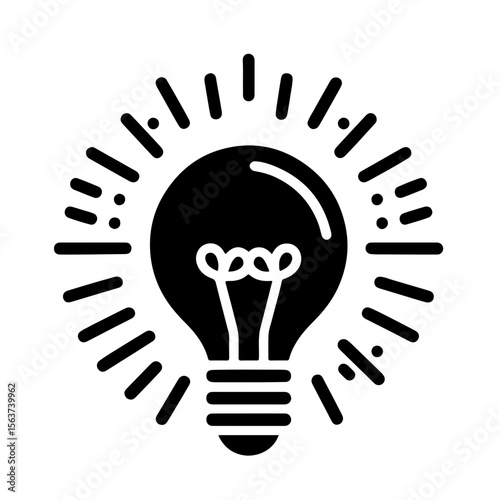 Bulb with Radiating Lines
