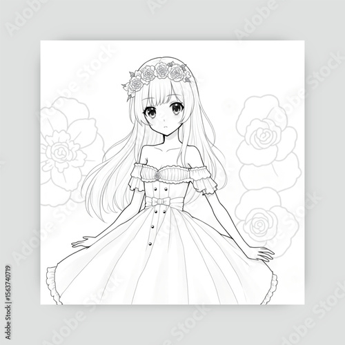 Ai genarate anime black and white