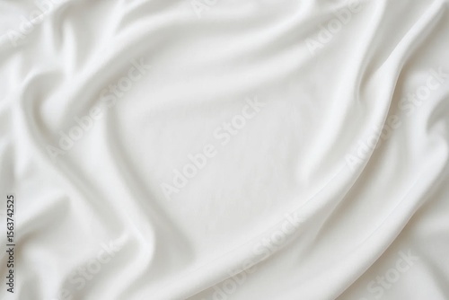 A close up shot of a white satin fabric