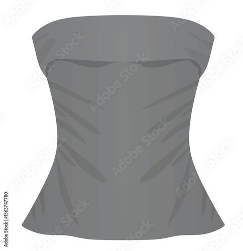 Off shoulder top. vector illustration	